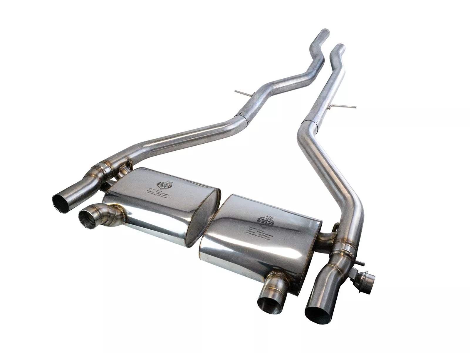 Image of Cat-Back mit Klappensystem Bull-X Ego-X 2.75" ohne endrohr
