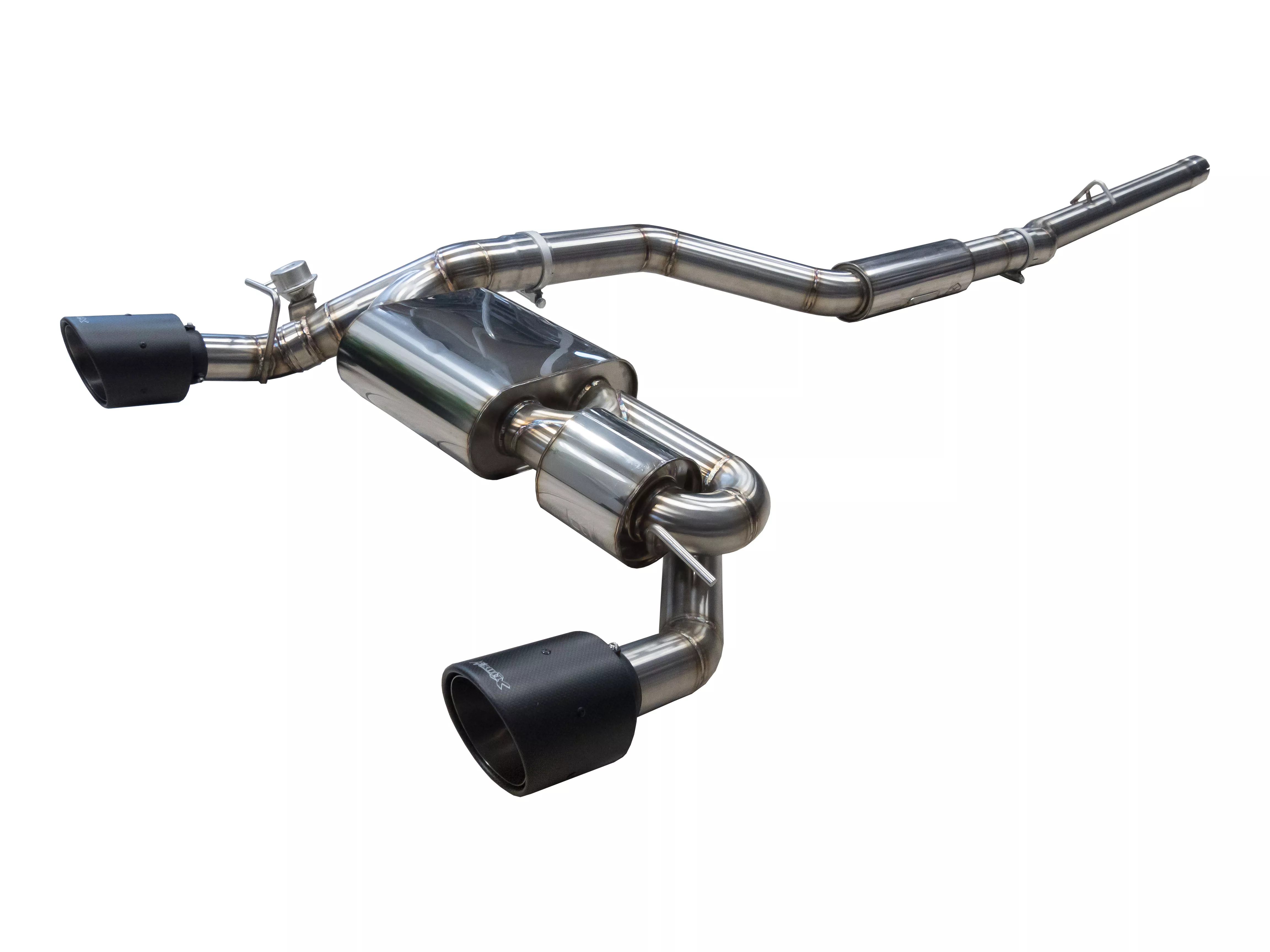 Image of Cat-Back mit Klappensystem Bull-X Ego-X 3" Carbon 114mm