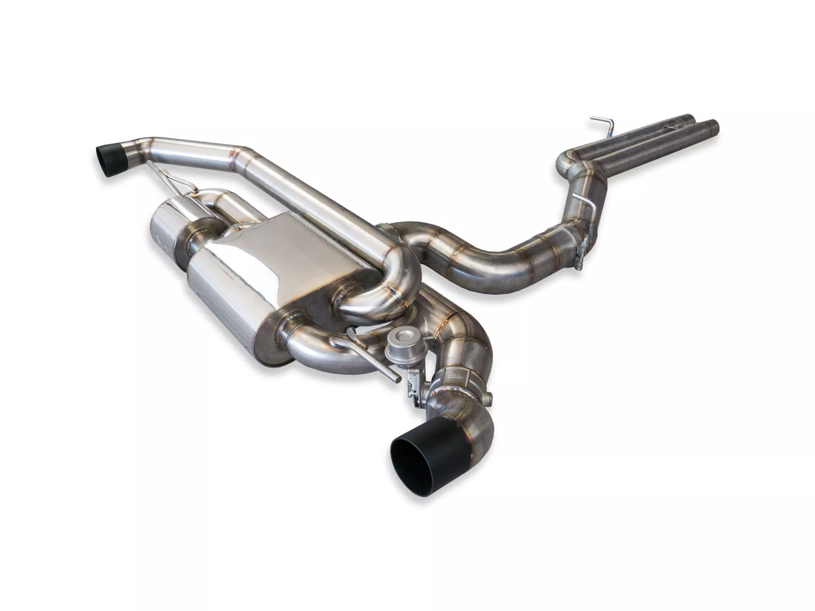 Cat-Back mit Klappensystem Bull-X Ego-X 3.5" OE Tips für AUDI TT (8J3)  2.5 RS quattro 360ps