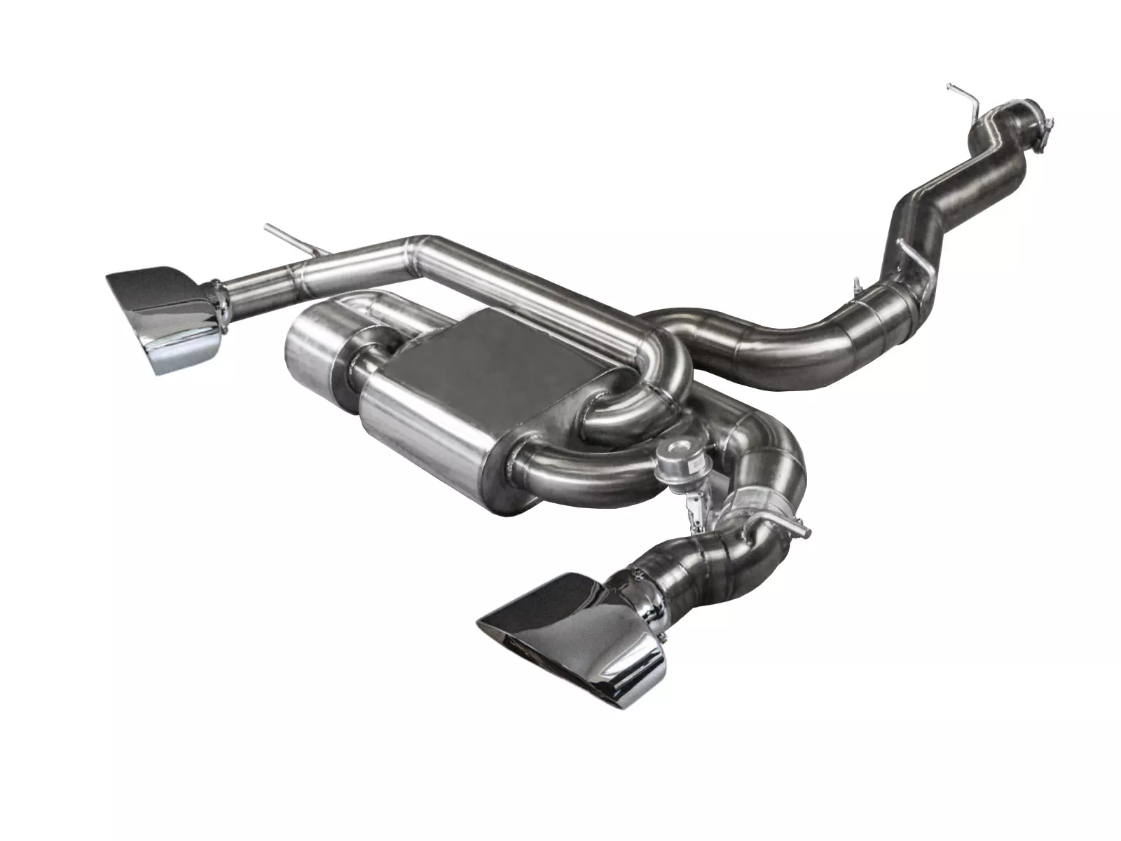 Image of Cat-Back mit Klappensystem Bull-X Ego-X 3.5" Oval 170x110 Edelstahl