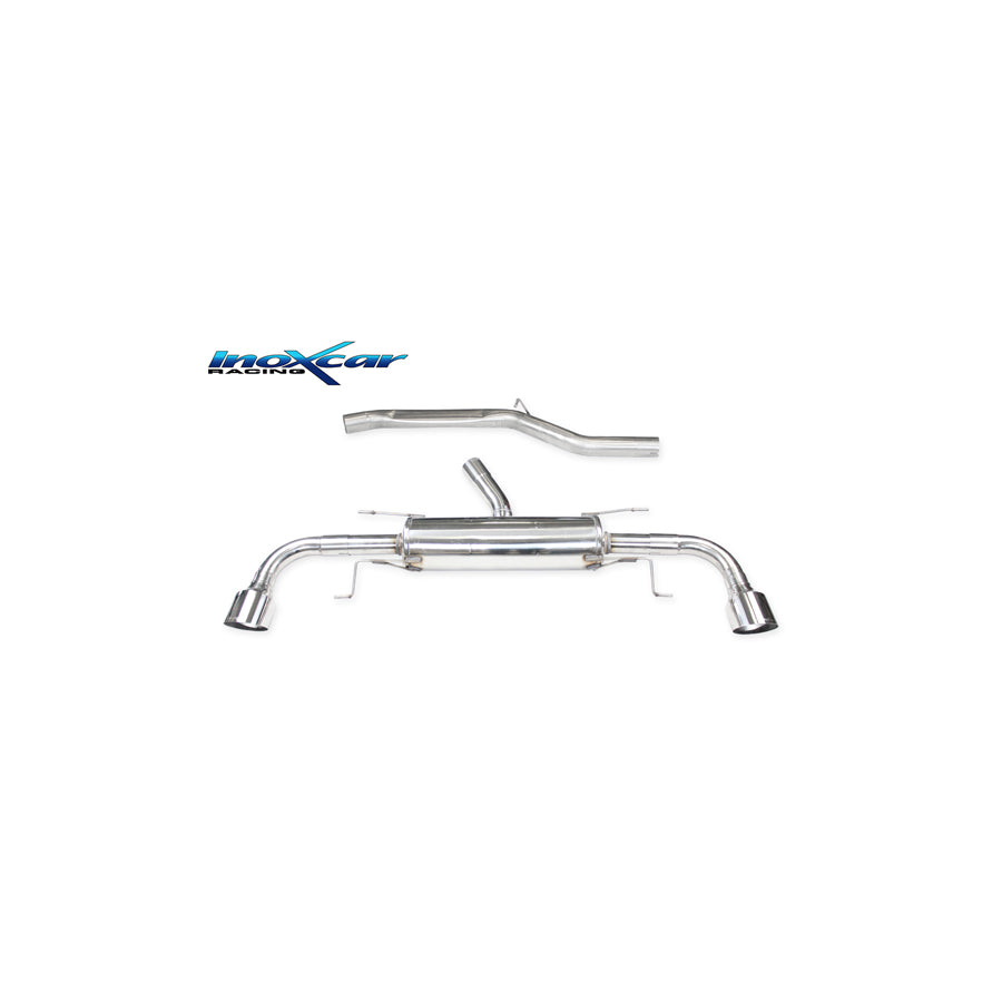 Image of Endschalldämpfer Inoxcar 114mm Racing für ALFA ROMEO STELVIO (949_) 2.0 Q4 (949.AXA2A) 280ps