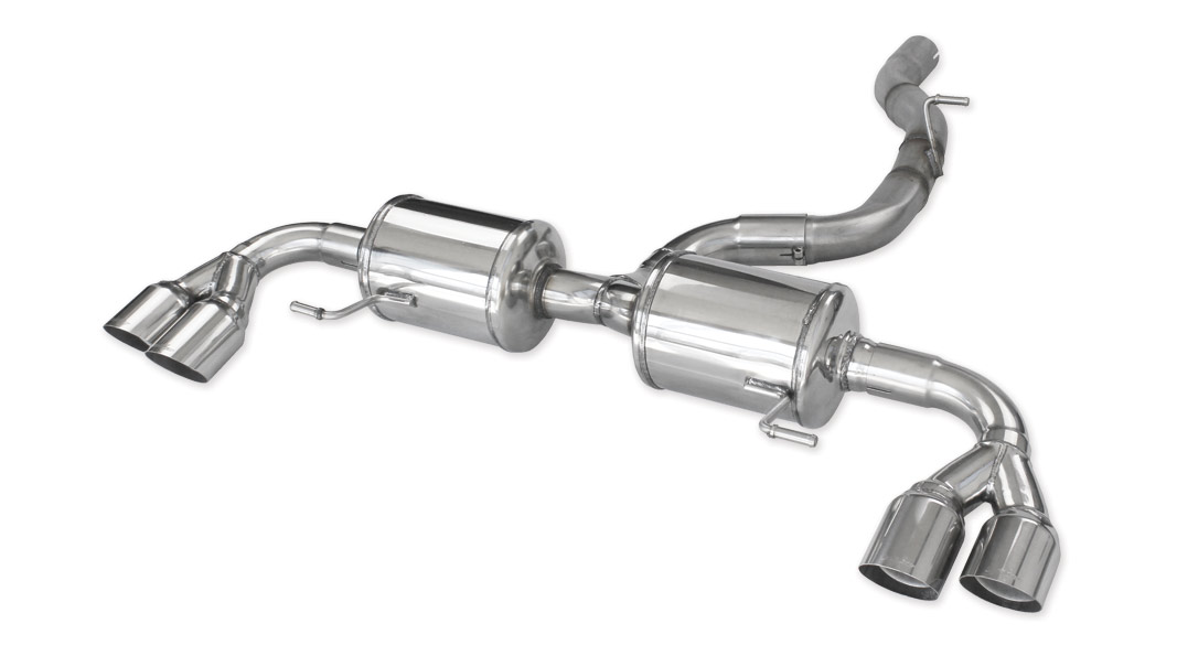 Image of Endschalldämpfer Inoxcar 2x80mm Racing für AUDI A1 Sportback (8XA, 8XF) S1 quattro 231ps