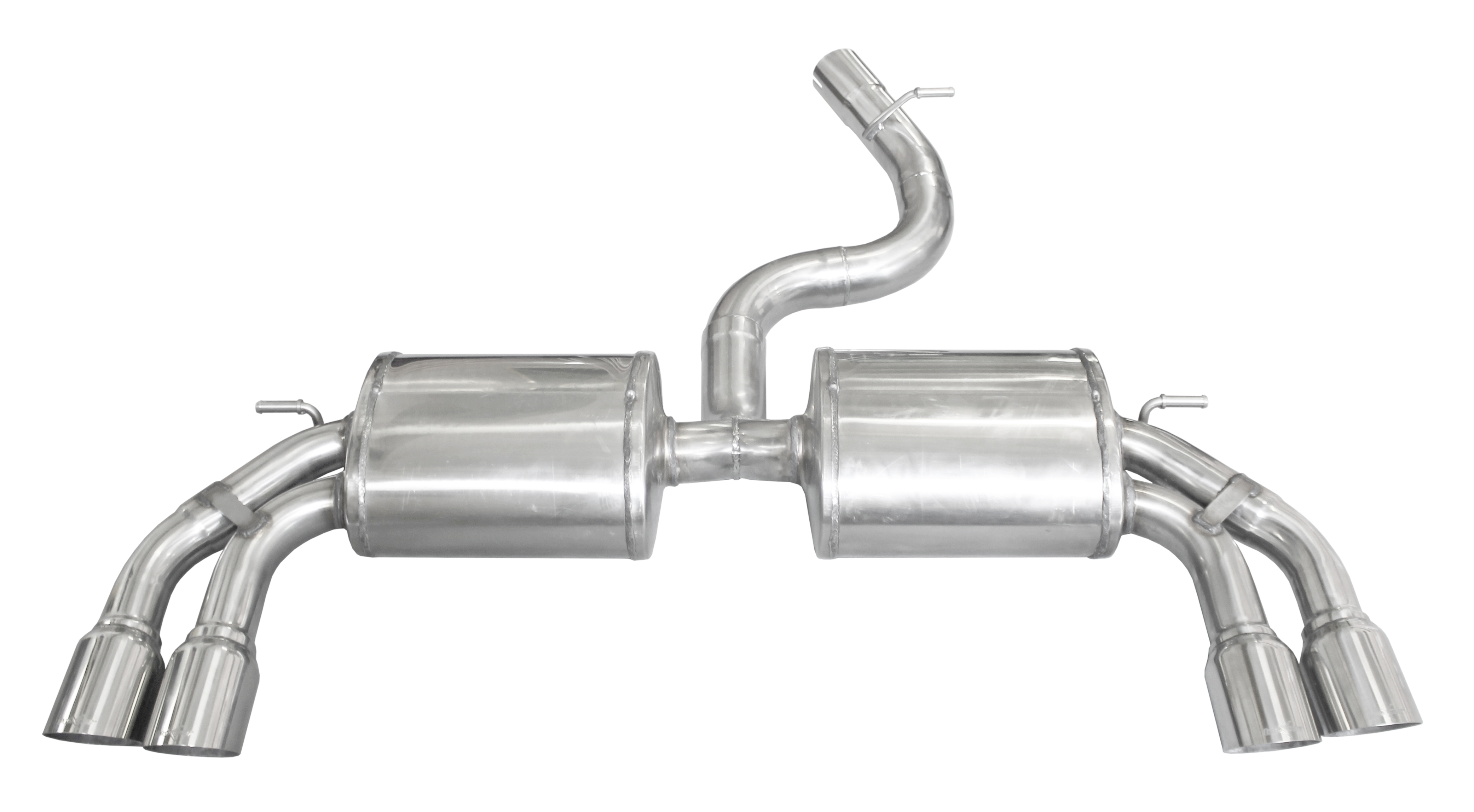 Image of Endschalldämpfer Inoxcar 2x80mm Racing für AUDI A3 (8V1, 8VK) S3 quattro 300ps