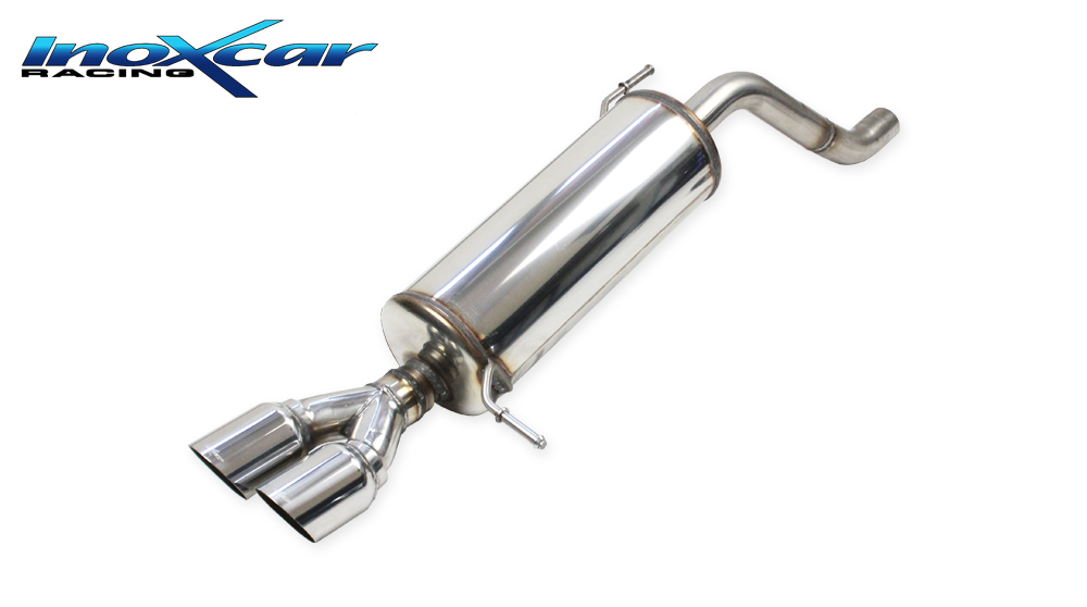 Image of Endschalldämpfer Inoxcar 2x90mm Racing für HYUNDAI i20 III (BC3, BI3) 1.0 T-GDI hybrid 48V 120ps