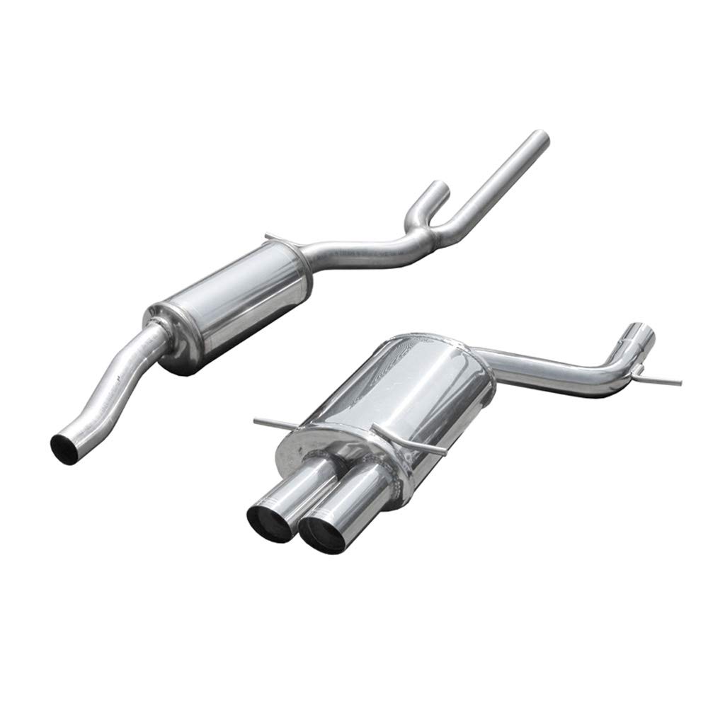 Image of Inoxcar 2x80mm Racing für AUDI A4 B5 (8D2) S4 quattro 265ps