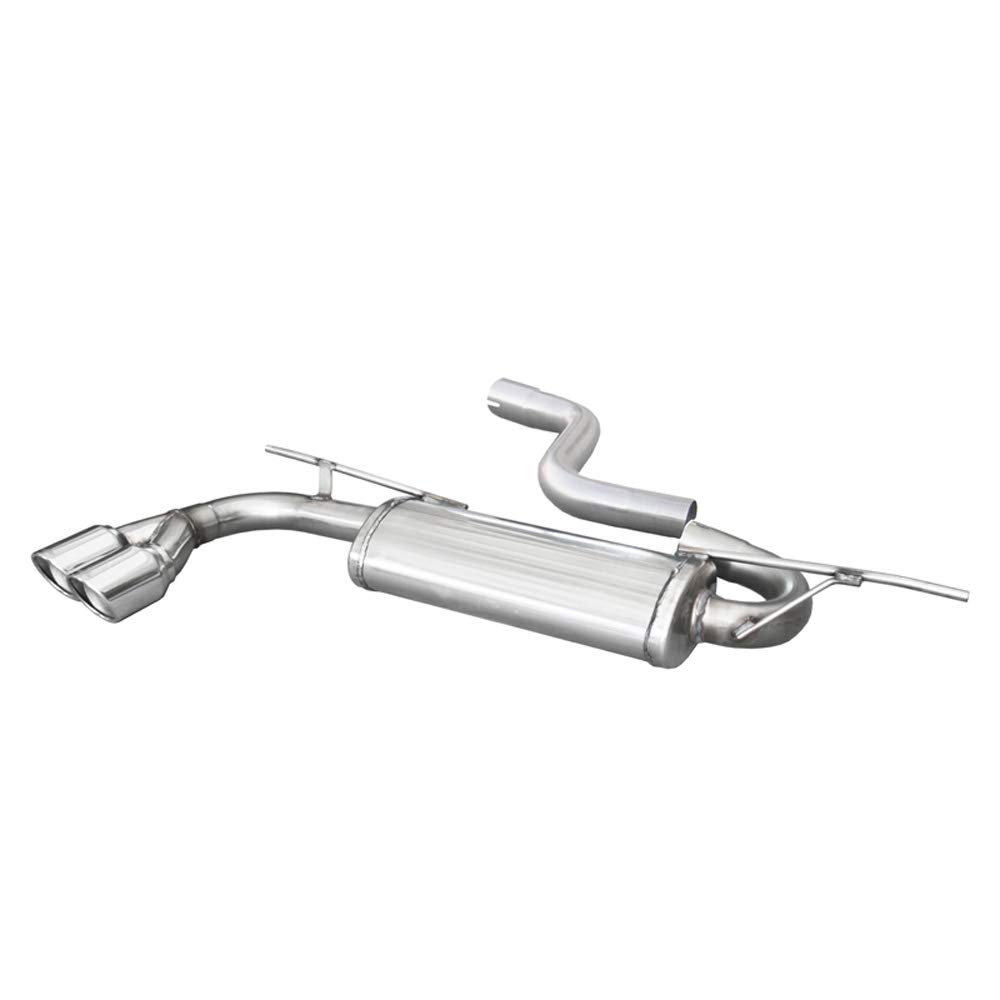 Image of Endschalldämpfer Inoxcar 2x80mm X-Race für AUDI A3 Sportback (8VA, 8VF) 1.8 TFSI 180ps