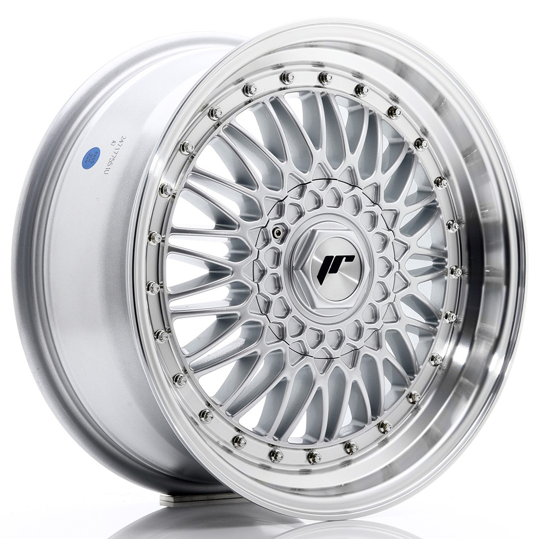 Image of JR Wheels JR9 8.0x15 4x100 ET20 Silver Machined Lip Felgen