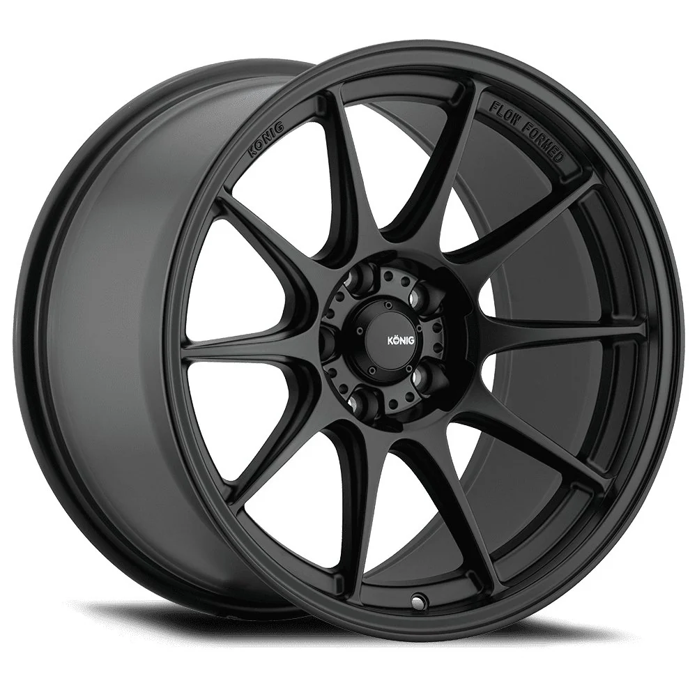 Konig Dekagram 9.5x18 5x114.3 ET35 Semi-Matte Black Felgen