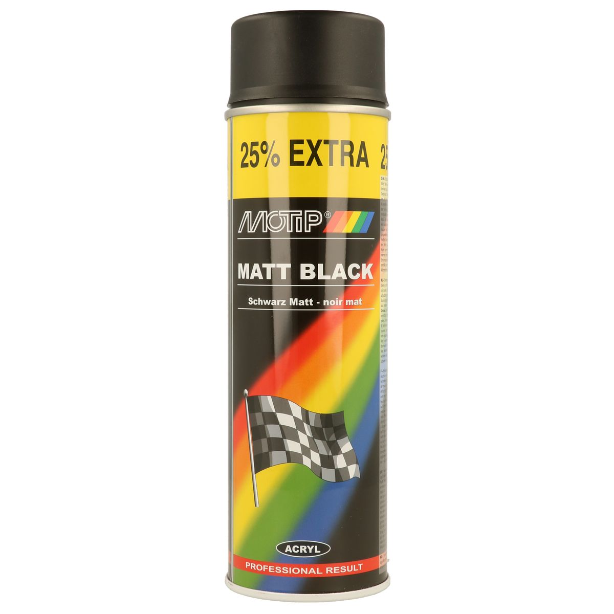 Image of Motip Rallye Schwarz Matt 500ml