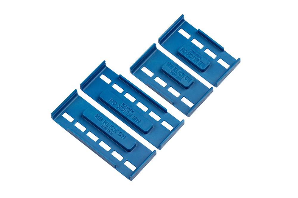 Image of MB Klick Nummernrahmen Rahmenlose Kennzeichenhalter Blau