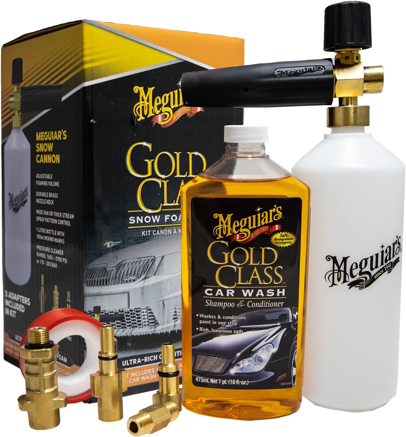 Image of Meguiars Car Wash Snow Cannon Kit 473ml