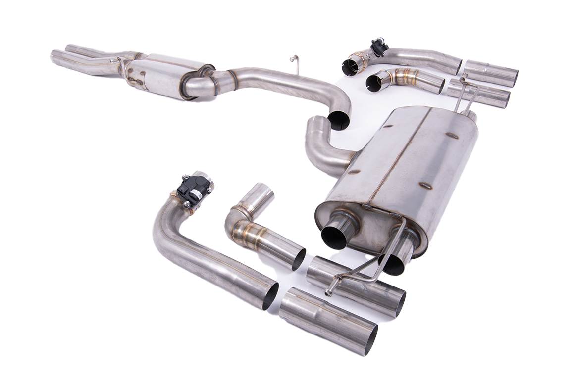 Image of Cat-Back Milltek Resonated 3.15" OE Tips