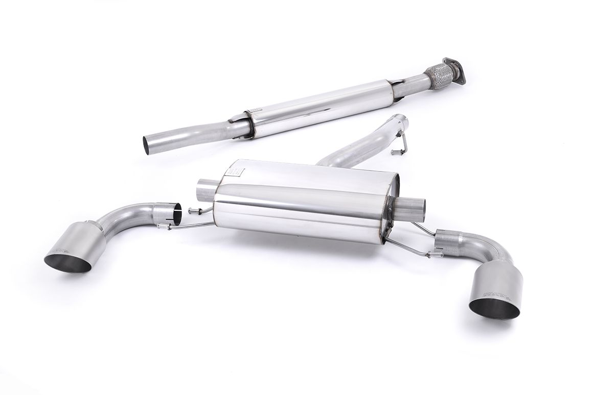 Image of Cat-Back Milltek 63.5 Dual Brushed Titanium GT-115