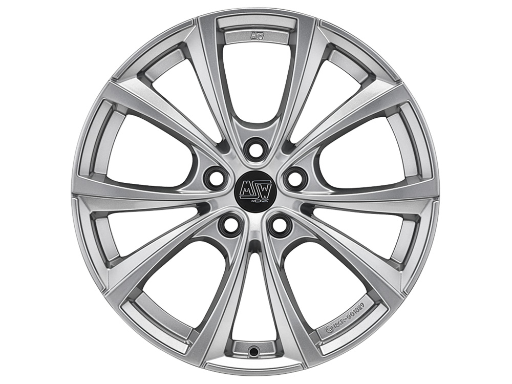 MSW 27T 9.5x19 5x114.3 ET45 FULL SILVER Felgen