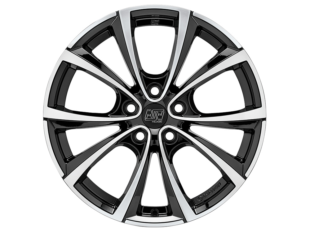Felgen MSW 27T 9.5x19 5x120 ET40 Gloss Black Full Polished