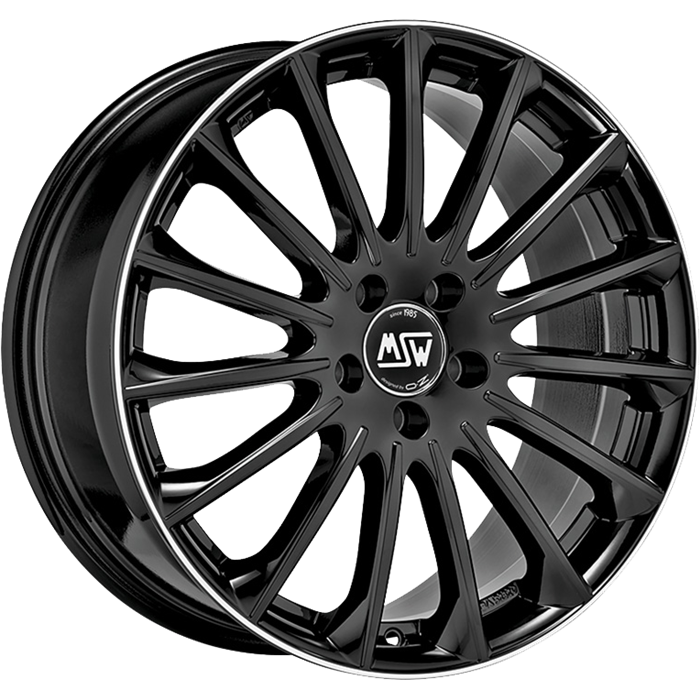 Image of Felgen MSW 30 8.5x19 5x112 ET43 Gloss Black+diamond Lip