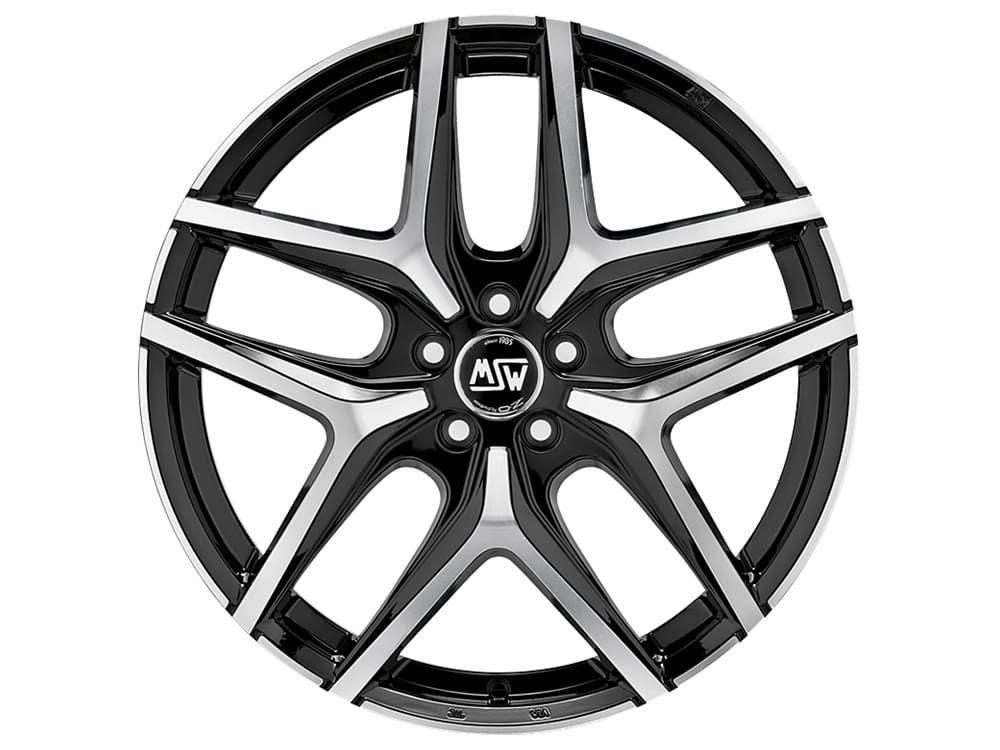 Felgen MSW 40 8.0x18 5x108 ET42 Black Full Polished (gbfp)