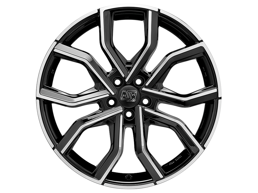 Felgen MSW 41 9.0x20 5x120 ET45 Gloss Black Full Polished