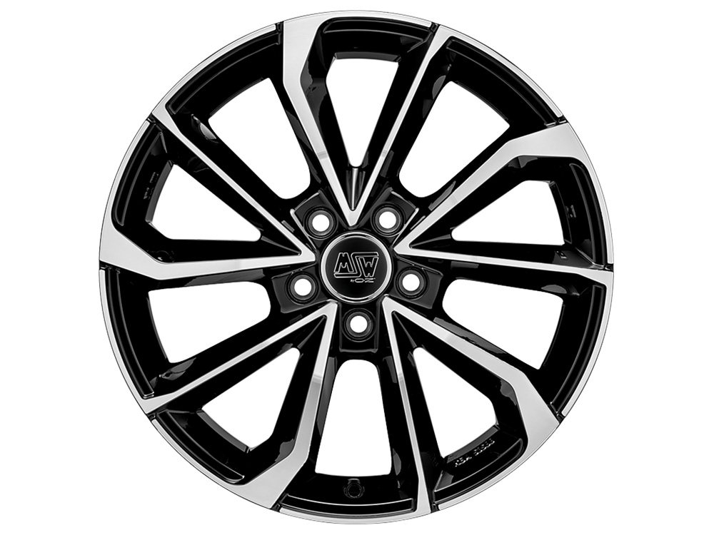 MSW 42 8.0x18 5x114.3 ET30 GLOSS BLACK FULL POLISHED Felgen