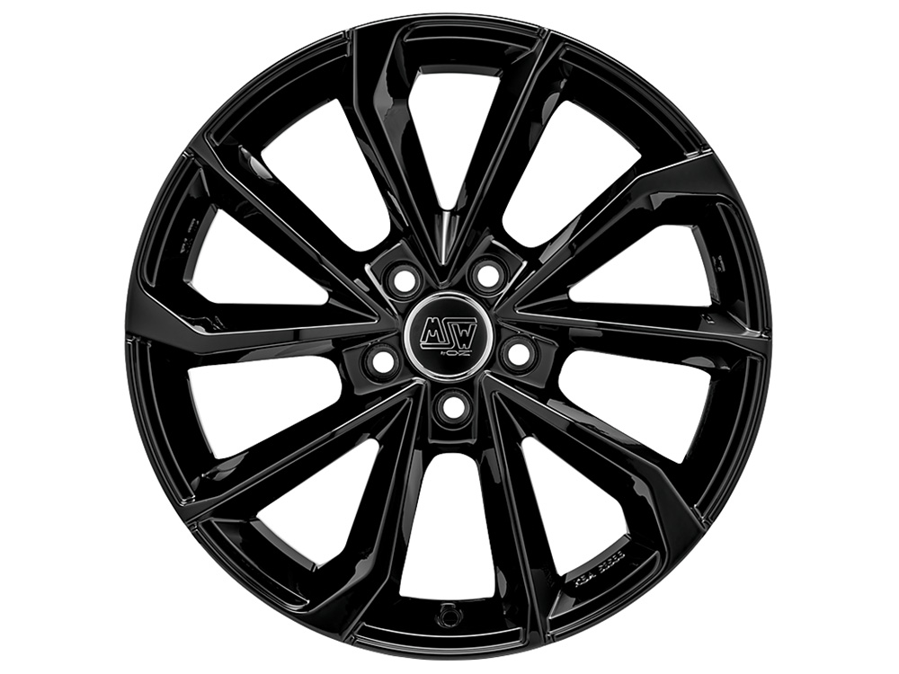 MSW 42 7.5x17 5x108 ET38 GLOSS BLACK Felgen