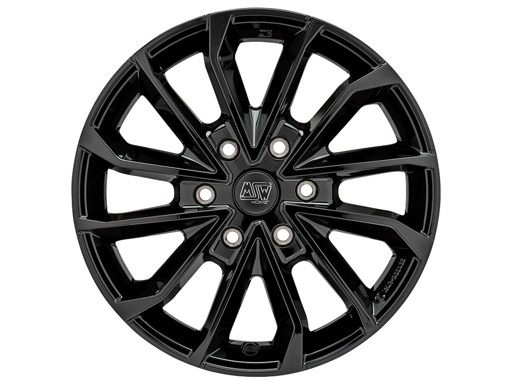 Image of MSW 42 VAN 7.5x19 6x120 ET53 GLOSS BLACK Felgen