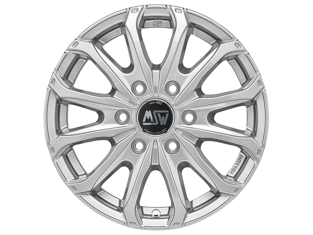 Image of MSW 48 VAN 6 HOLES 6.5x16 6x120 ET50 FULL SILVER Felgen