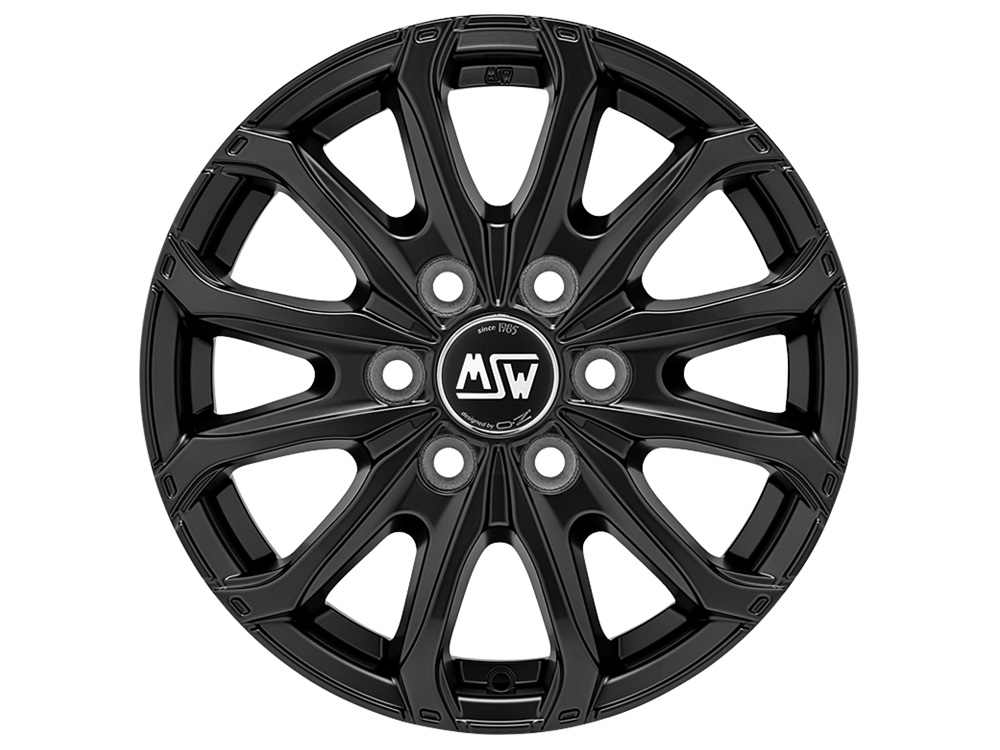 Image of MSW 48 VAN 6 HOLES 6.5x16 6x120 ET50 MATT BLACK Felgen