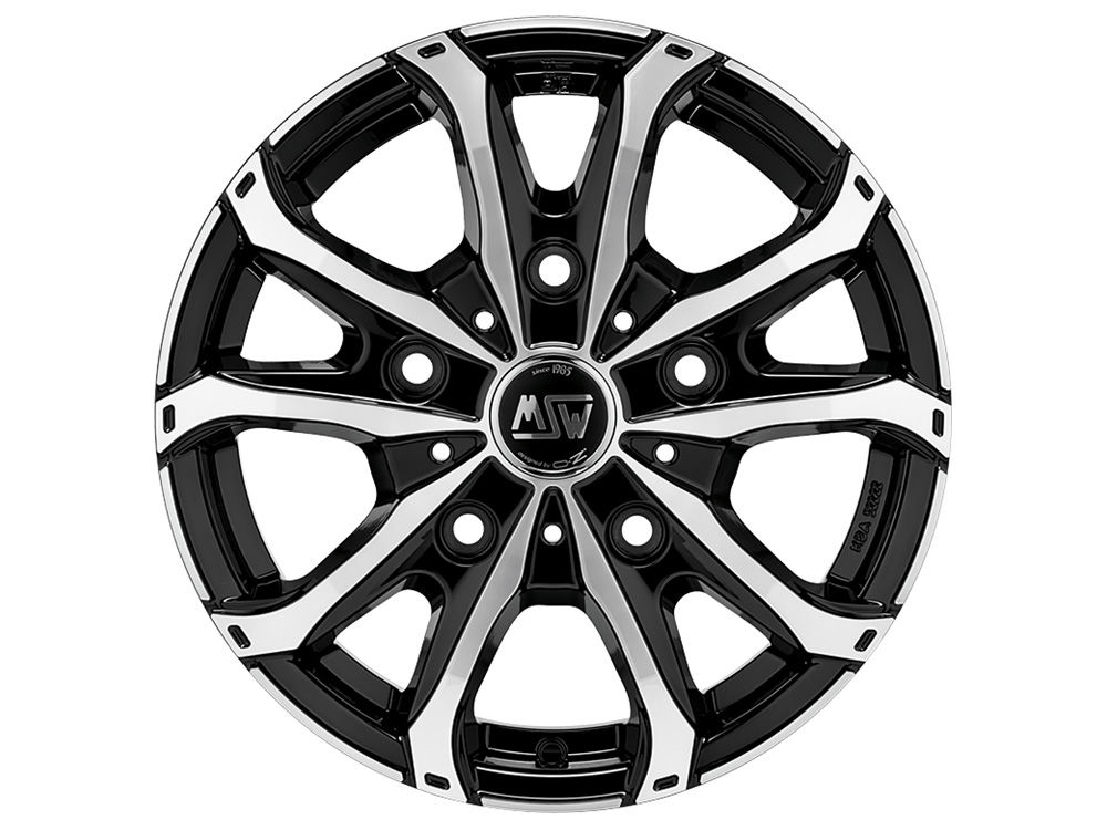 Felgen MSW 48 VAN 6.5x16 5x160 ET60 Gloss Black Full Polished