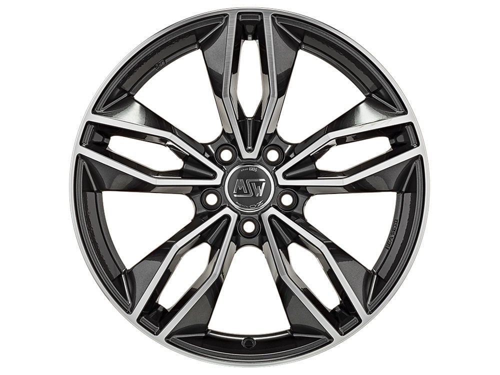 MSW 71 8.0x19 5x112 ET35 GLOSS DARK GREY FULL POLISHED Felgen