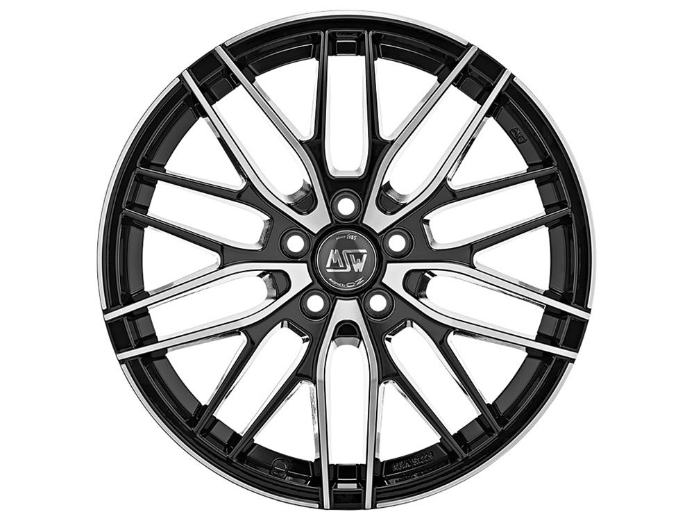 Felgen MSW 72 7.0x17 5x120 ET45 Black Full Polished (gbfp)