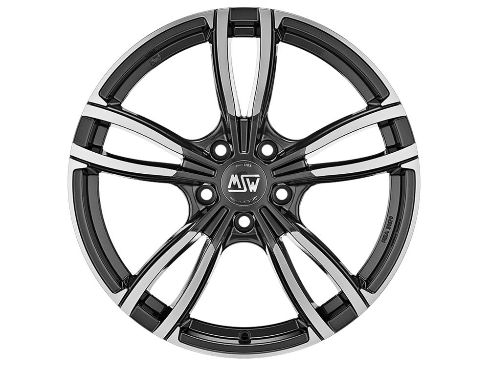 Image of Felgen MSW 73 9.0x19 5x120 ET38 Gloss Dark Grey Full Polished