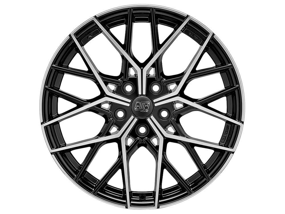 Felgen MSW 74 9.5x20 5x112 ET22 Gloss Black Full Polished