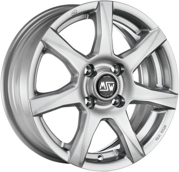 Felgen MSW 77 5.0x14 4x100 ET35 Full Silver
