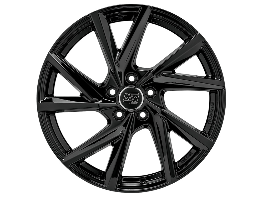 MSW 80 6.5x16 4x108 ET32 GLOSS BLACK Felgen