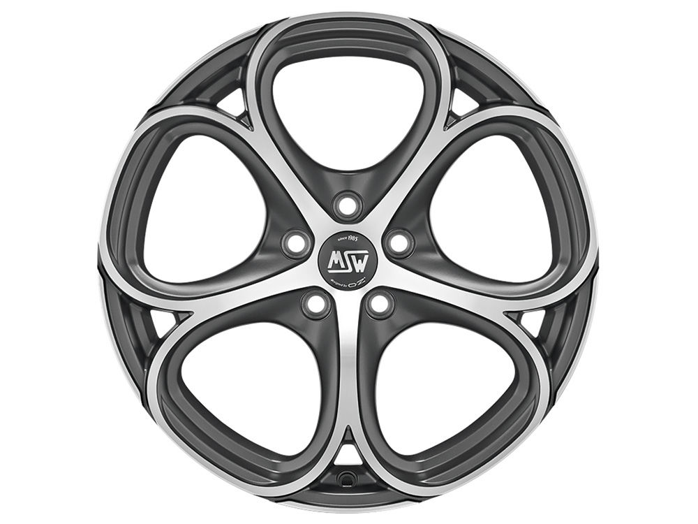 Felgen MSW 82 8.0x18 5x110 ET35 Matt Gun Metal Full Polished (mgmfp)