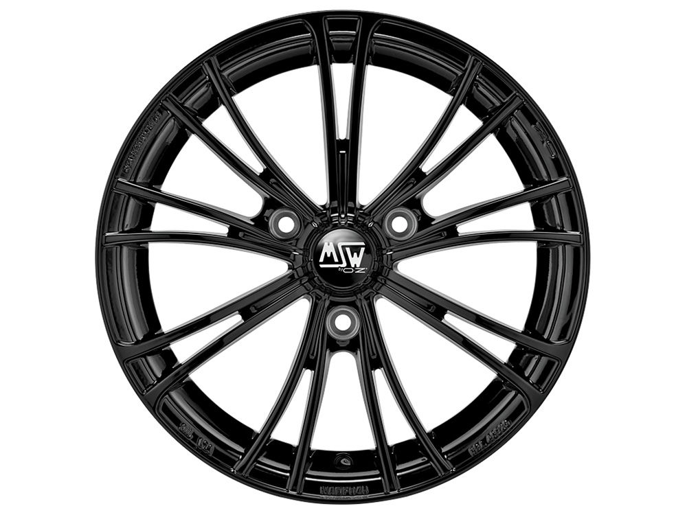Image of MSW X2 5.5x15 3x112 ET30 GLOSS BLACK Felgen