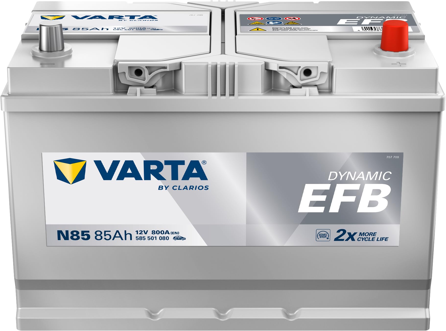 Image of Autobatterie Varta N85 Dynamic EFB 12V 85Ah 800A
