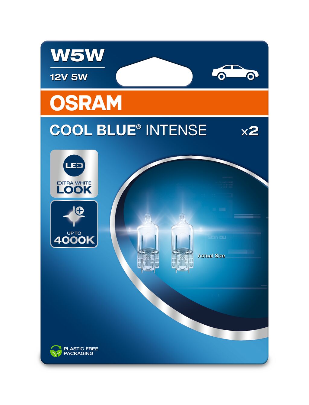 Scheinwerferlampen Osram Bleues W5W Duobox