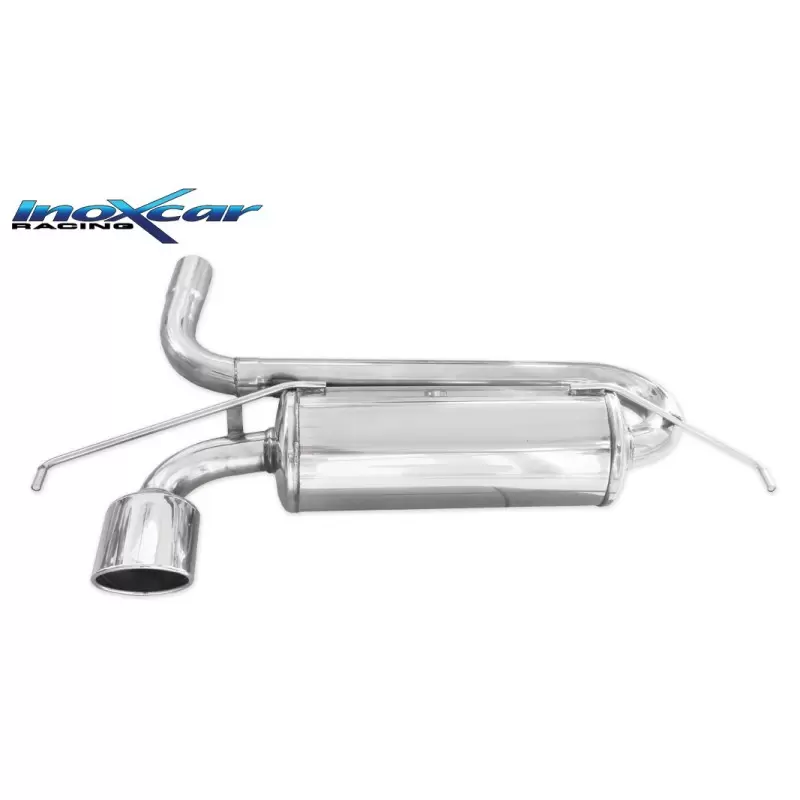 Image of Endschalldämpfer Inoxcar 120x80 Oval für OPEL CORSA D (S07) 1.6 Turbo (L08, L68) 150ps