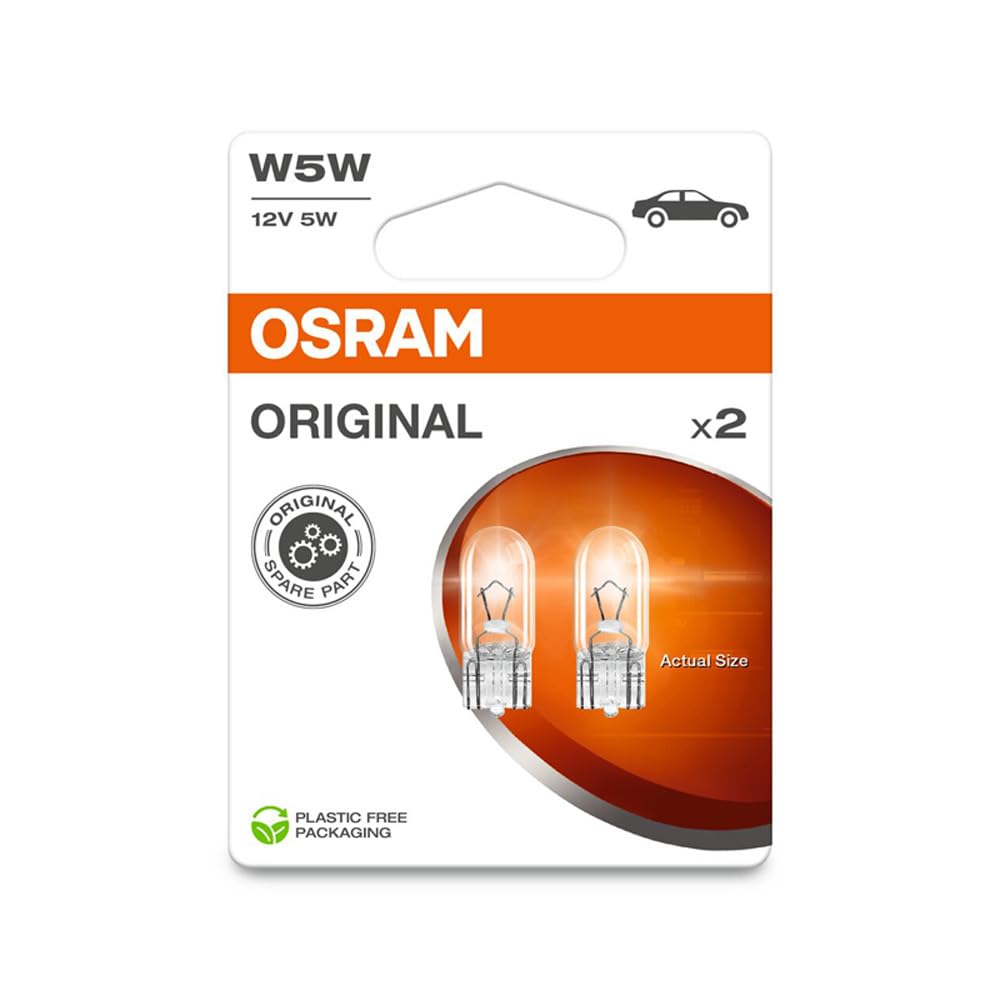 Image of Scheinwerferlampen Osram W5W Original Duobox