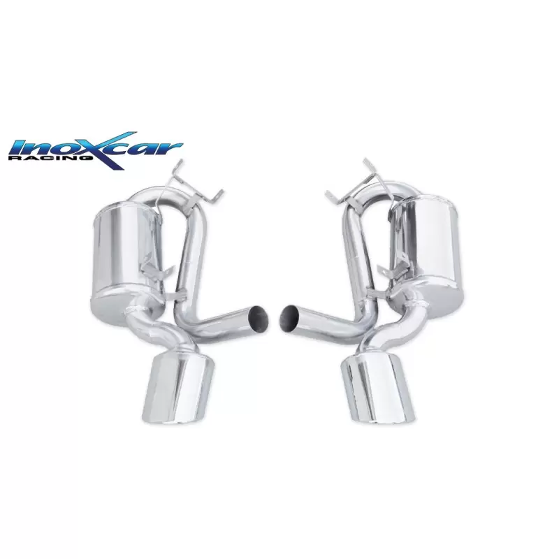 Image of Endschalldämpfer Inoxcar 150x105mm Oval für PORSCHE 911 (997) 3.8 Carrera 4S 355ps