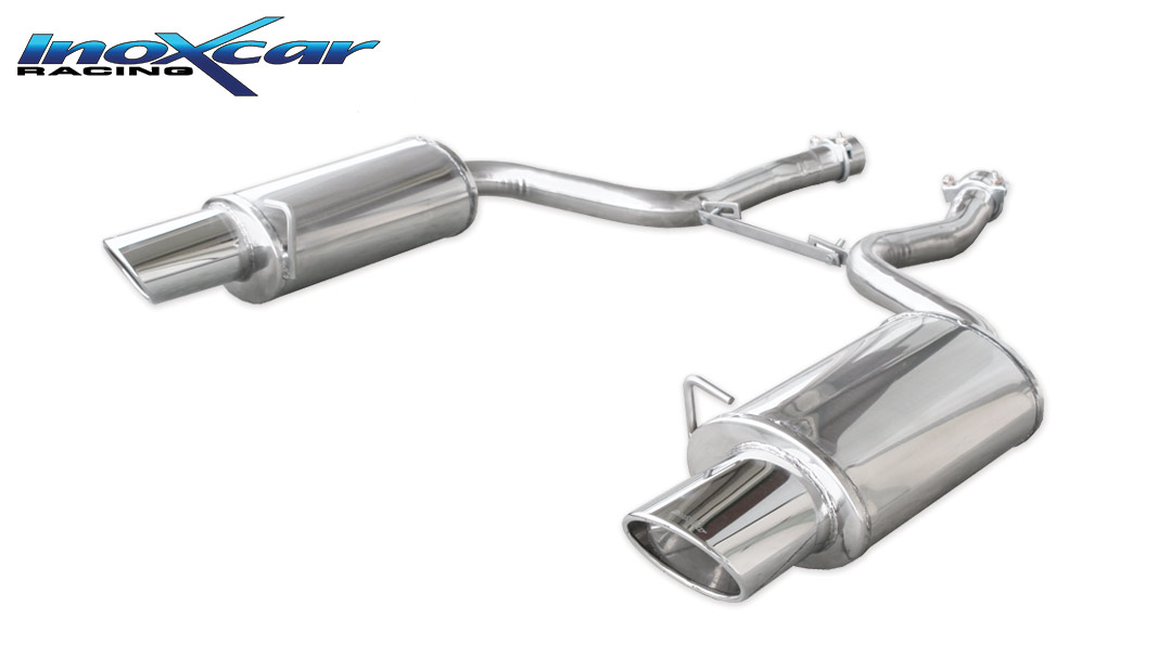 Image of Endschalldämpfer Inoxcar 150x105mm Oval für AUDI A4 B7 (8EC) RS4 quattro 420ps