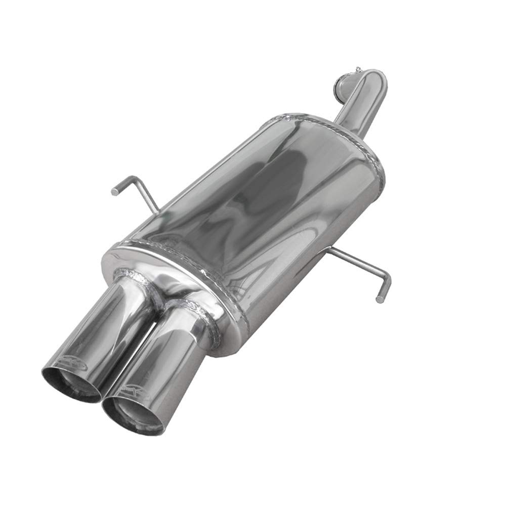 Image of Endschalldämpfer Inoxcar 2x76mm Racing Angled für ALFA ROMEO GT (937_) 1.9 JTD (937CXN1B) 150ps