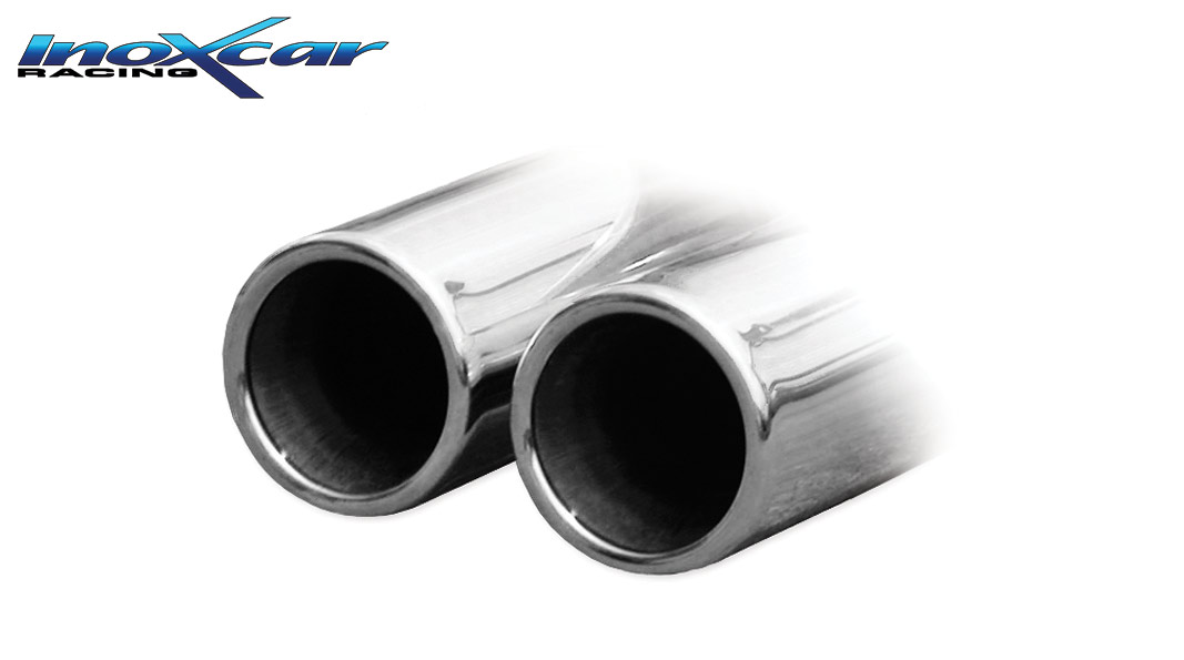 Image of Endschalldämpfer Inoxcar 2x80mm Rolled