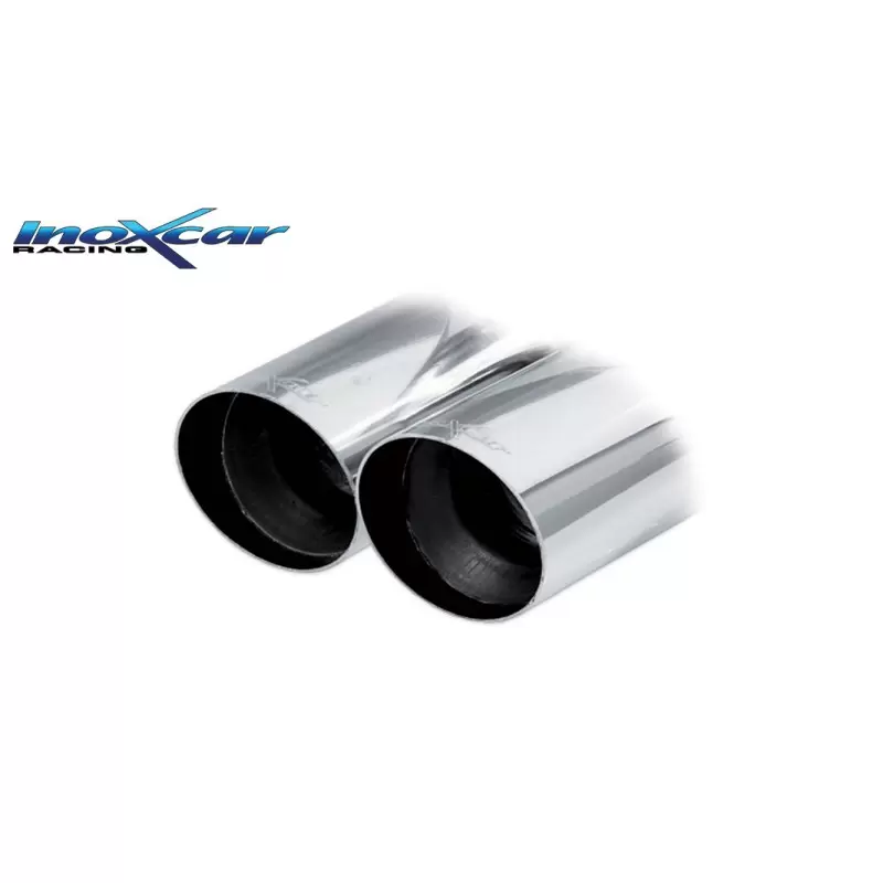 Image of Endschalldämpfer Inoxcar 2x80mm Racing Angled für AUDI A3 Sportback (8PA) 1.8 TFSI quattro 160ps