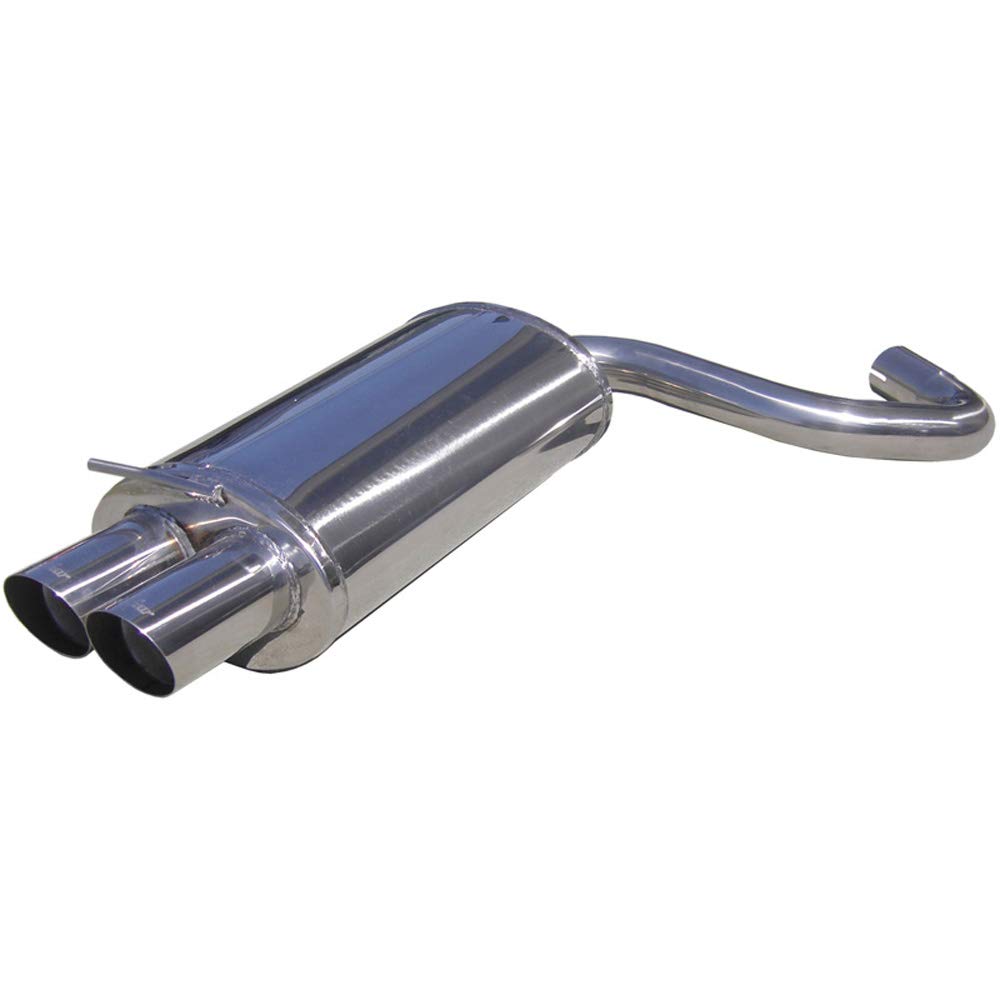 Endschalldämpfer Inoxcar  2x80mm Racing Angled für BMW 3 Touring (E91)  320 d 163ps