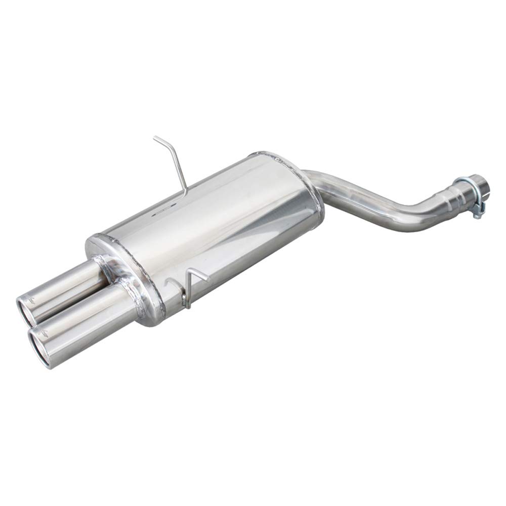 Image of Endschalldämpfer Inoxcar 2x80mm Racing Angled für BMW X3 (E83) 3.0 d 218ps