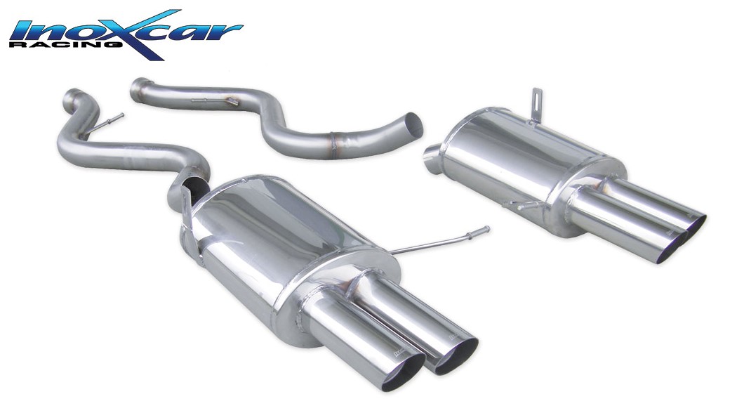 Image of Endschalldämpfer Inoxcar 2x76mm Racing Angled