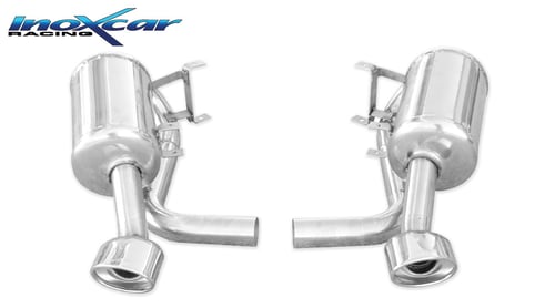 Image of Endschalldämpfer Inoxcar 120x80 Oval für PORSCHE 911 (996) 3.6 GT3 360ps