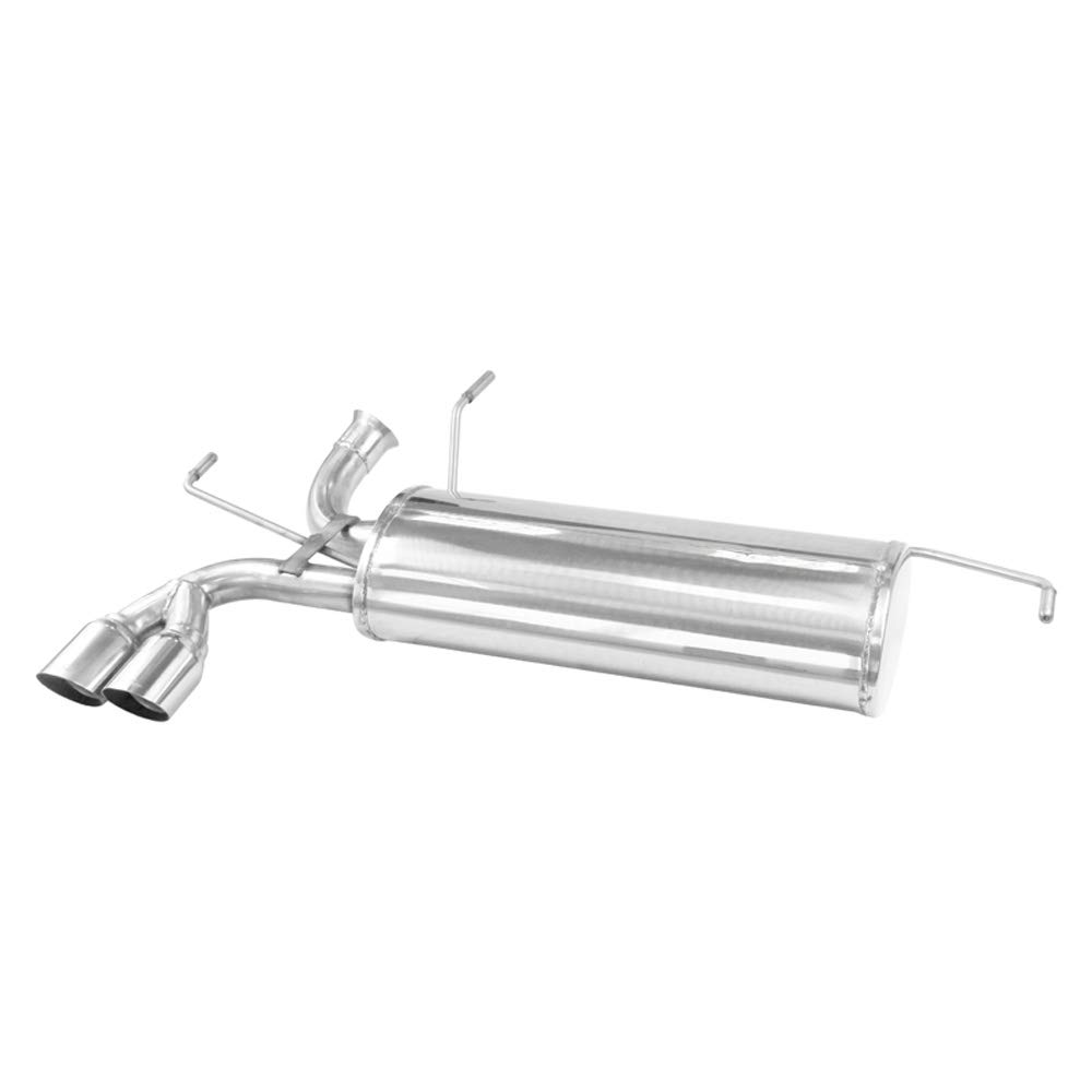Image of Endschalldämpfer Inoxcar 2x80mm Racing Angled für PEUGEOT 307 Break (3E) 2.0 16V 140ps